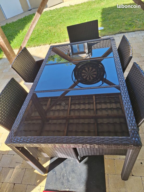 Ensemble table chaise extérieure (image 3)