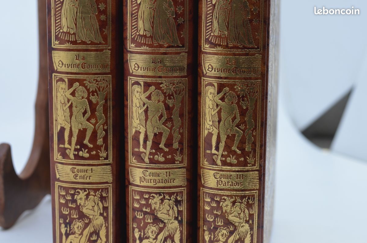 Dante – la divine comédie – 3 volumes jean de bonnot 1971 – botticelli (image 2)