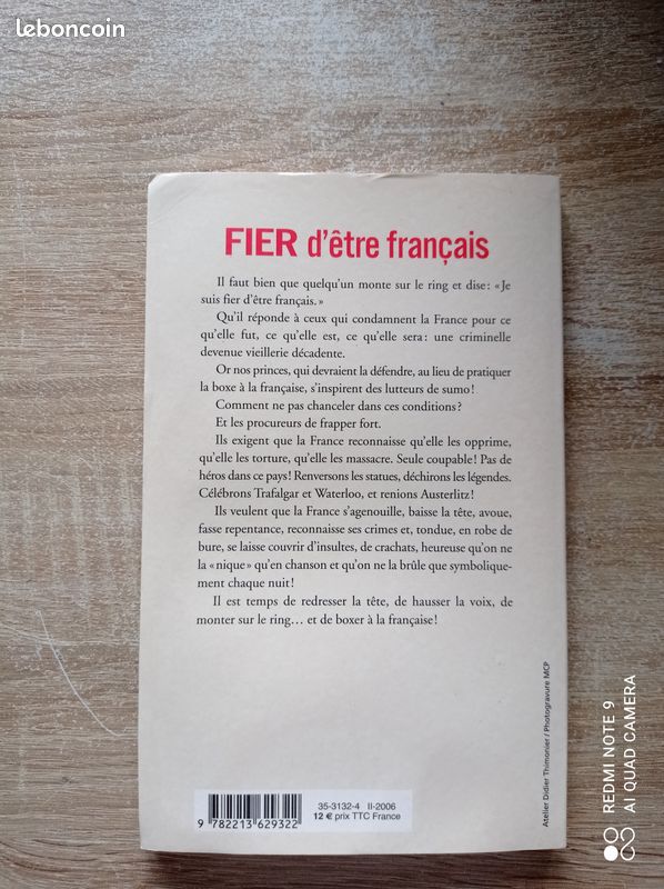 "fier d'etre francais" de max gallo (image 2)