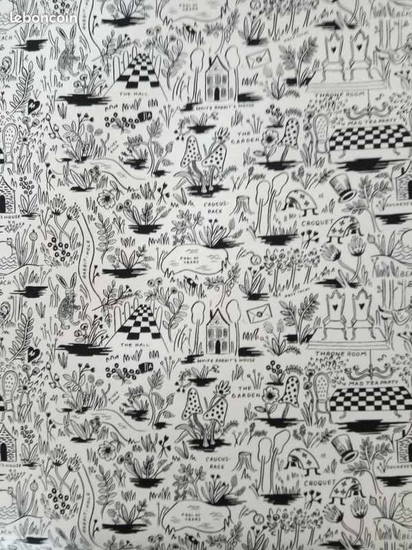 Tissu Alice au pays des merveilles (image 3)