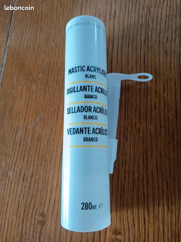 Mastic acrylique blanc 280 ml (image 1)