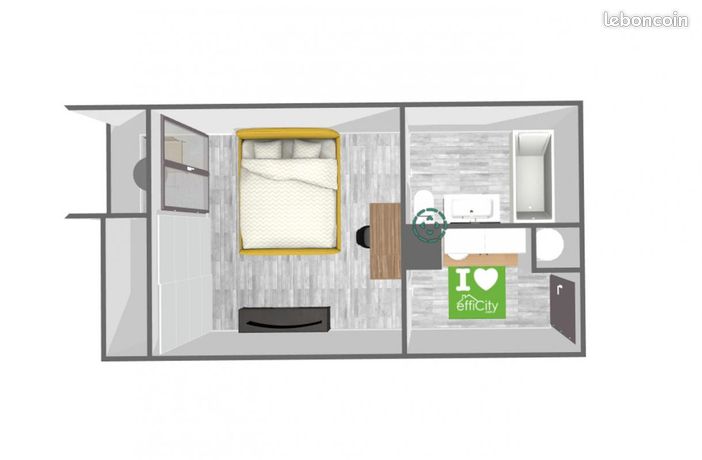 Appartement 1 pièce 21 m²