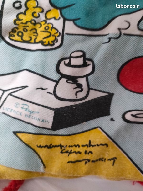 Un sac en tissus schtroumpf vintage kat41 (image 7)