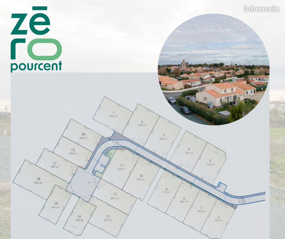 Terrain 562 m² · à Grues · 562 m² · 64 900 €