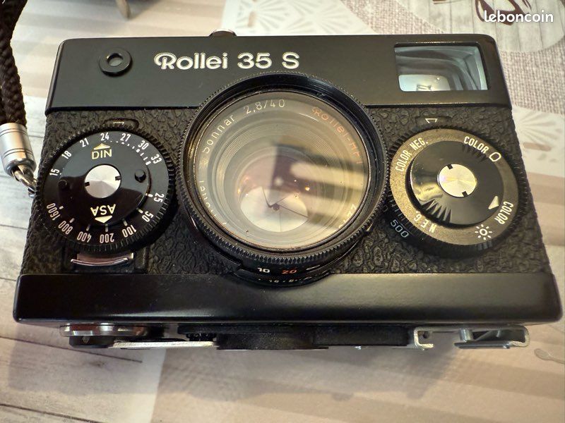 Appareil Photo Argentique Rollei 35 T Chromé – Compact 24x36 – Très Bon état