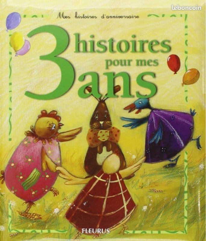 Livre trois histoires pour mes trois ans (image 1)
