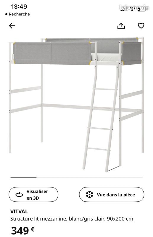 Mezzanine enfant- ado IKEA VITVAL (image 1)