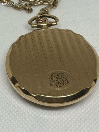 Montre Gousset Chronomètre UNIC Plaqué Or 1900 – Vintage à Réparer/pièces