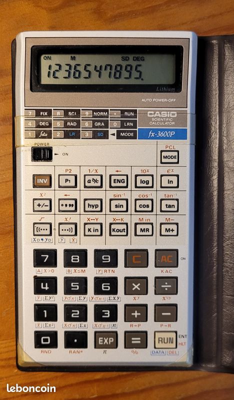 Calculatrice Scientifique Vintage Casio Fx-3600P - Fonctionnelle