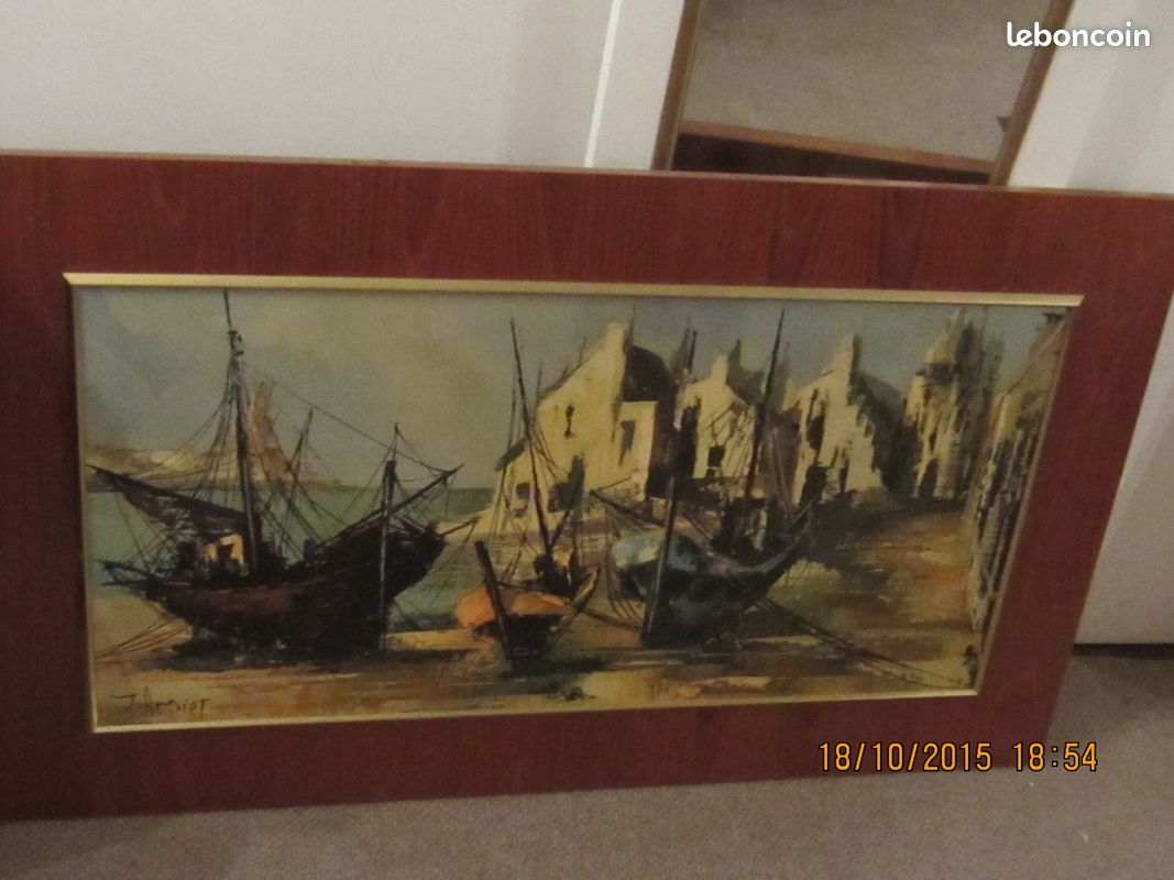 Très beaux bateaux encadrement bois (image 3)