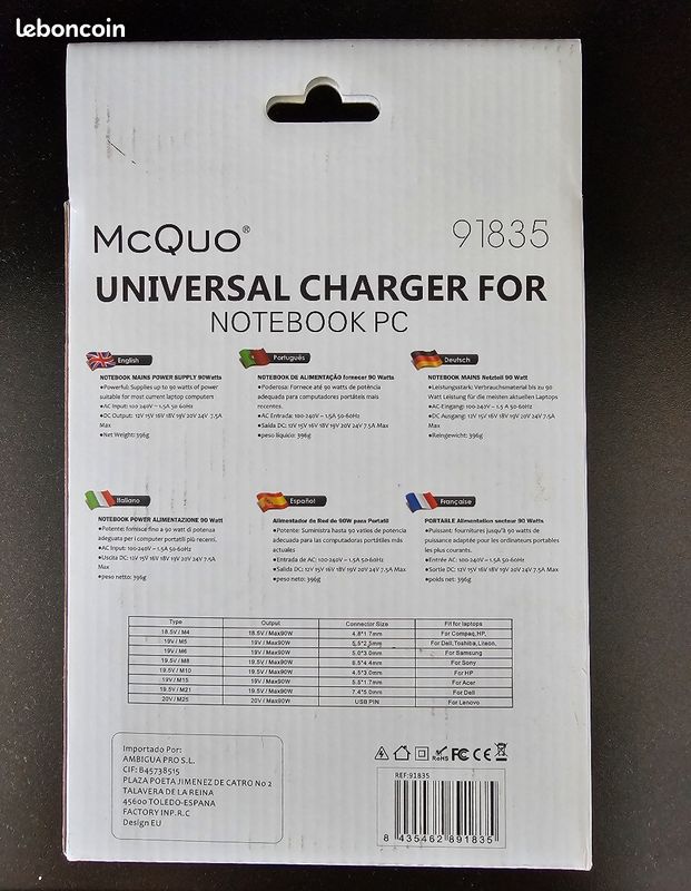 Chargeur universel neuf (image 3)