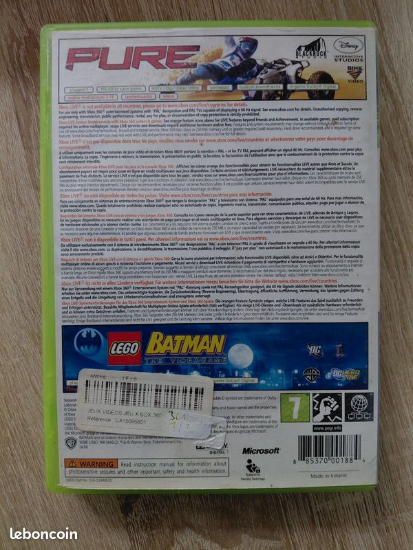Pure & Lego Batman XBOX 360 (image 3)