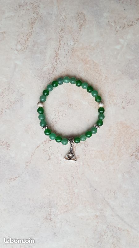 Harry Potter Bracelet Serpentard Vert en Perles livraison gratuite (image 2)