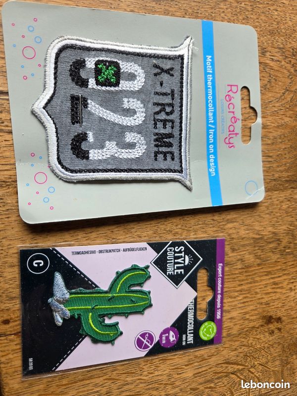 2 pieces thermocollantes pour vêtements de garçon (image 1)