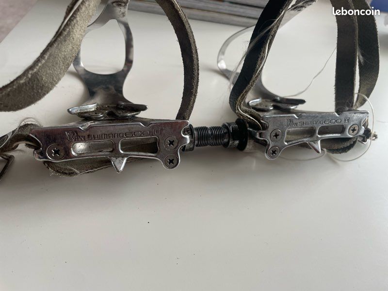 Pédales de piste vintage Shimano 600 PD-6207 FAIBLE