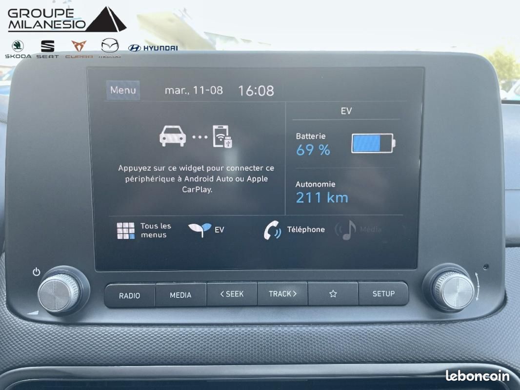 Hyundai Kona ELECTRIC Electrique 39 kWh - 136 ch Intuitive (image 16)