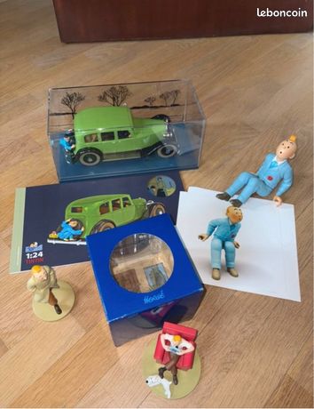 LOT DE 8 Figurines Personnages de Tintin de Collection de 9cm Hergé