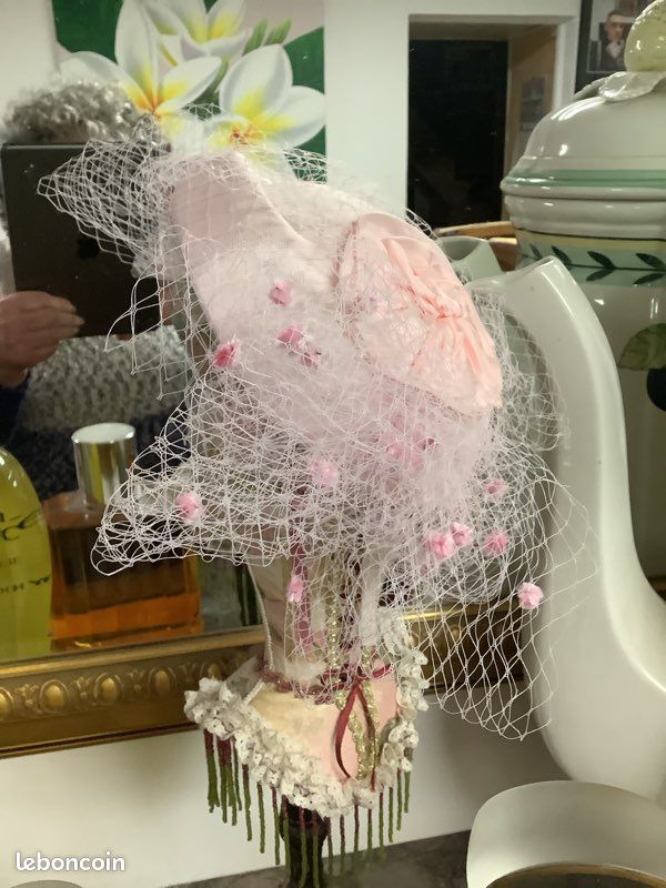 Très Belle Bibi Rose Petite chapeau pour MariageTBE (image 4)