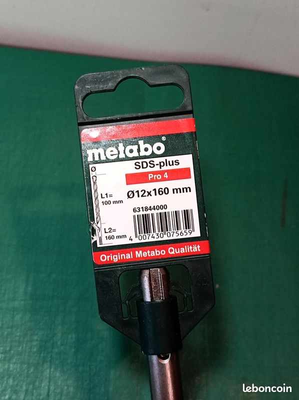 Foret à béton SDS-plus 12x160mm Metabo (image 2)