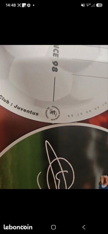 Cartes Postales Rondes Équipe de France 98 (image 4)