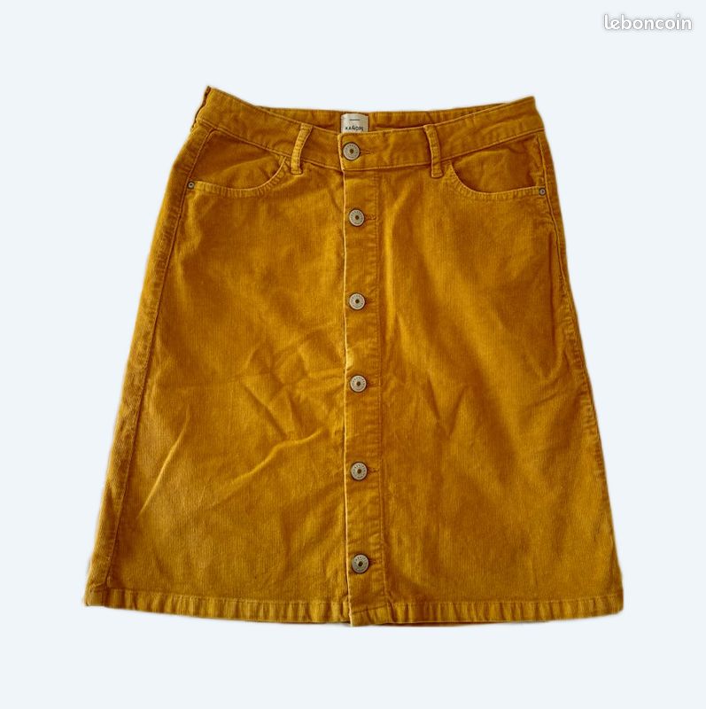 Jupe courte velours côtelé KANOPÉ Vêtements