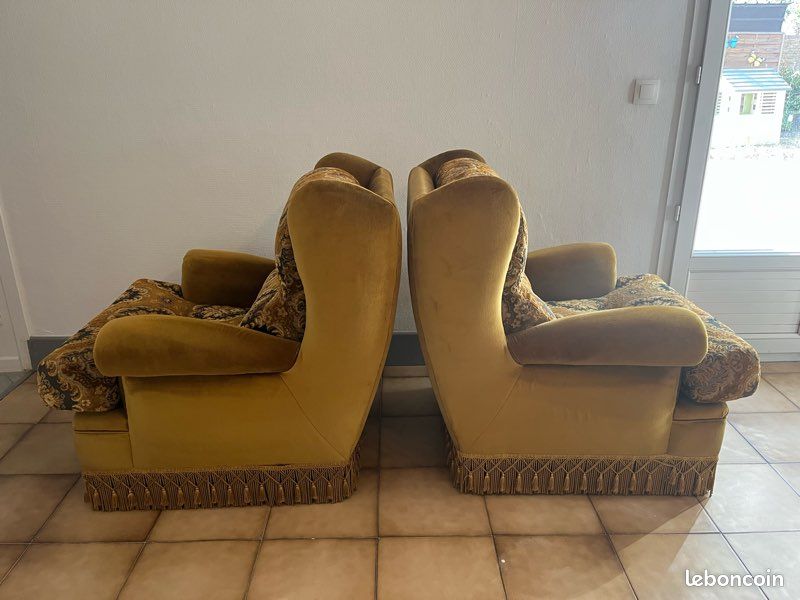 2 fauteuils anciens – déhoussables (image 7)