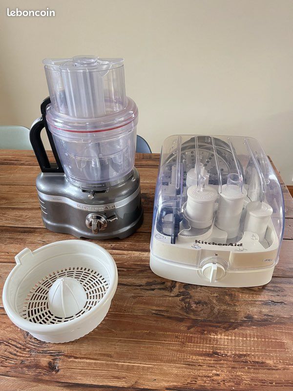 Robot multifonction Artisan KitchenAid 4 L Gris + Nombreux acessoires - Électroménager
