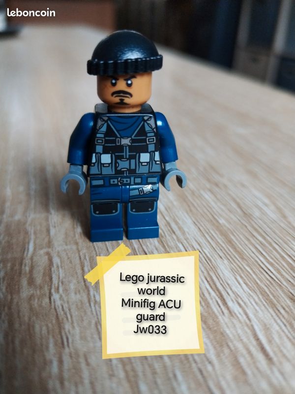 Lego jurassic world minifig ACU guard jw033 Jeux Jouets