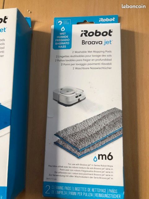Pour IRobot Braava Jet M Series M6 Tampons lavables Balayeuse de sol