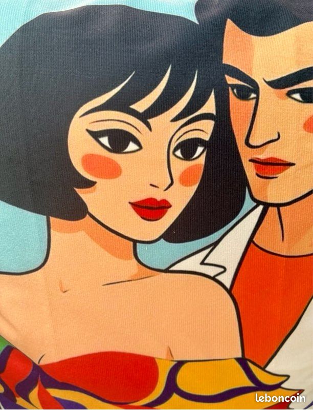 Coussin art couple Lilou livio (image 2)