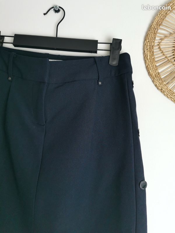 Jupe-short croisée - Bleu marine - FEMME | H&M FR