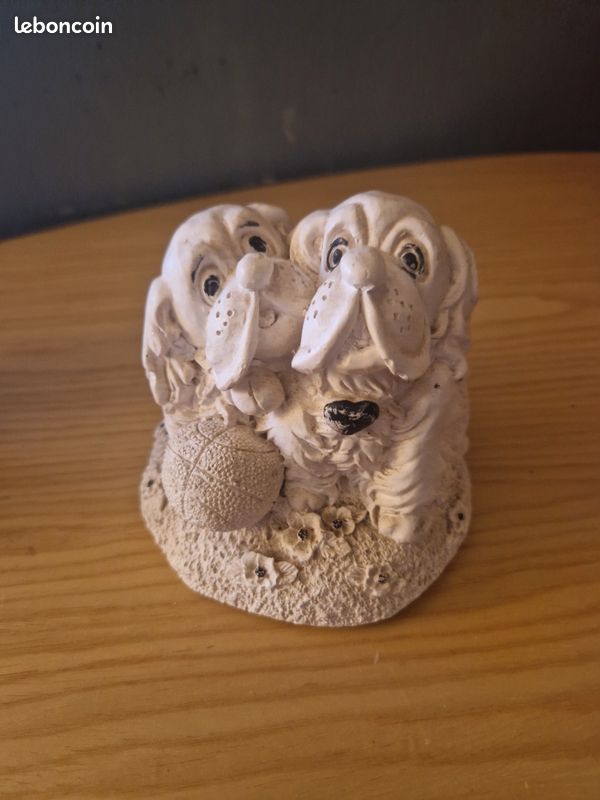 Sculpture en plâtre couple de chiens (cookers)cooker (image 9)