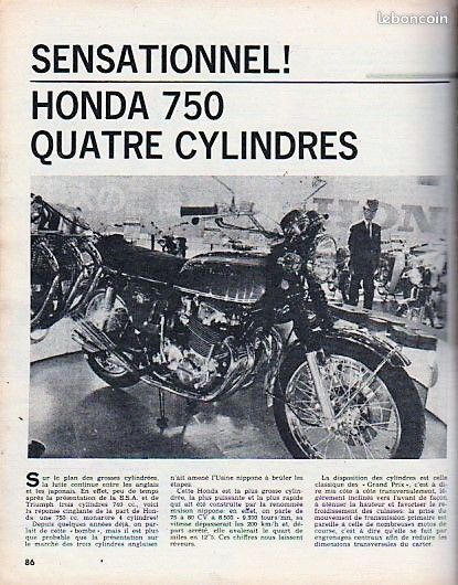 MOTOCYCLISME 1 TRIUMPH 650 Bonneville ITALJET GO GO Piaggio Ciao ITOM Sirio MALAGUTI HONDA 750 Four SUZUKI 50 TR (image 10)