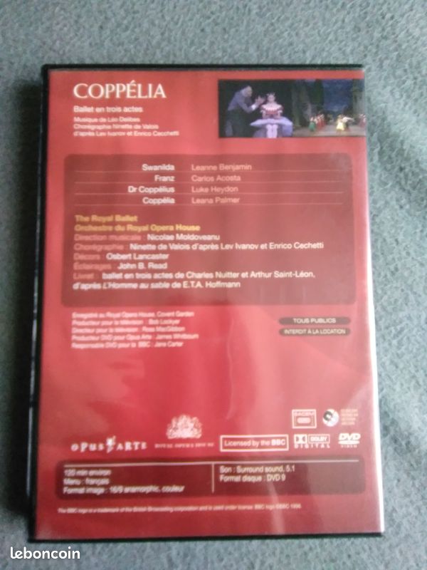 DVD les plus beaux ballets COPPELIA (image 2)
