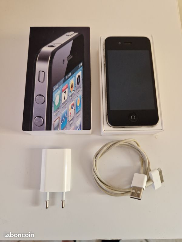 Iphone 4 Noir - 16Go - Très bon état (image 1)