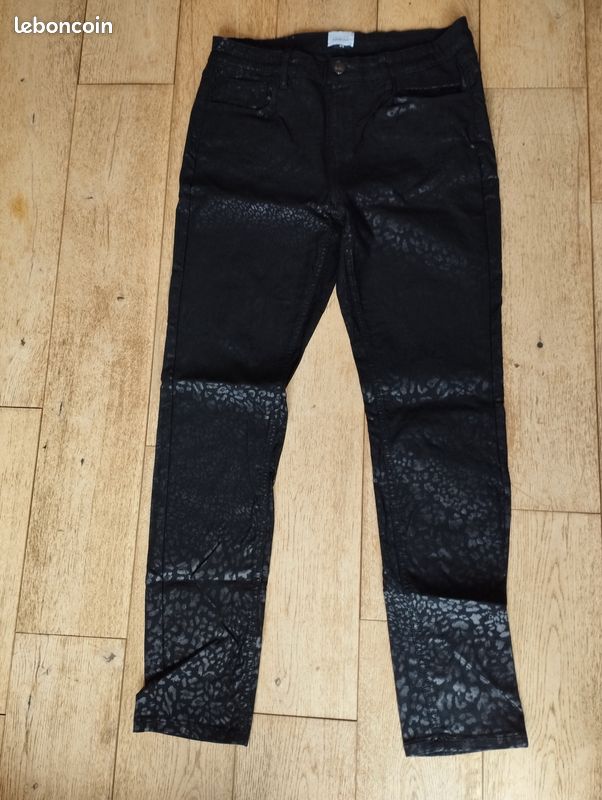 Pantalon Habillé Femme La City - Taille 40 - Couleur Beige - Occasion Très Bon état