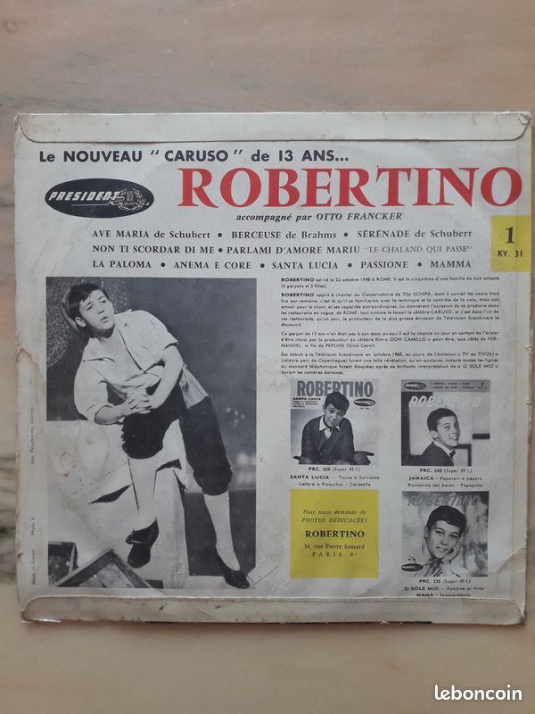 Vinyle Robertino (image 2)