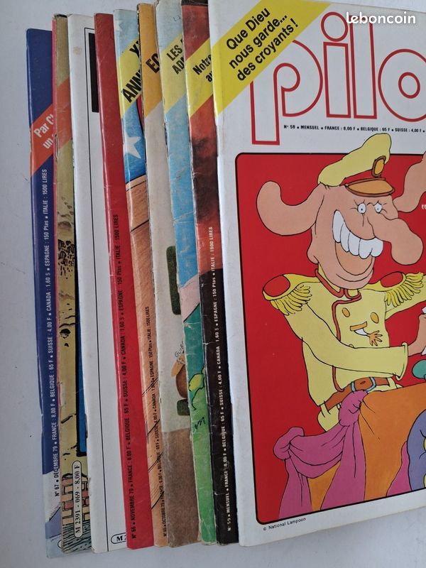 Lot 9 magazines Pilote mensuel 1979 -1980 (image 3)