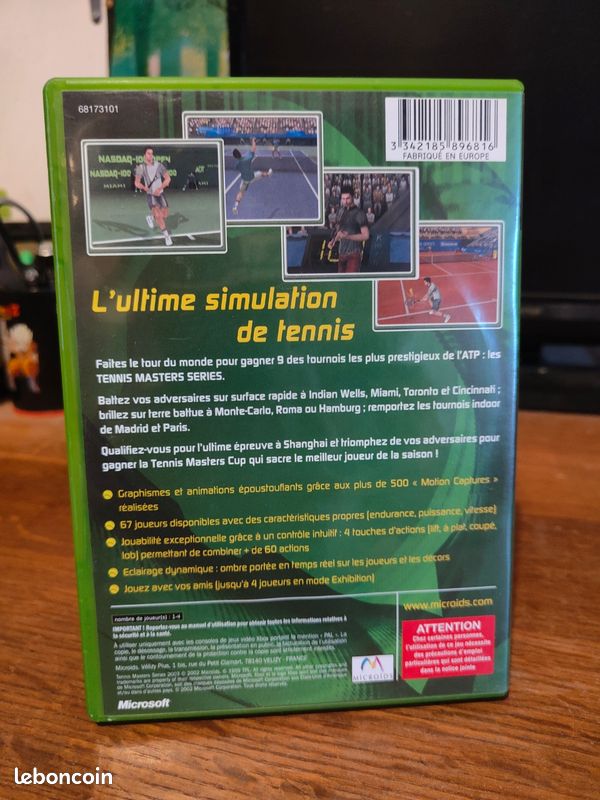 Tennis Masters Series 2003 Sur Xbox - Complet, Bon état