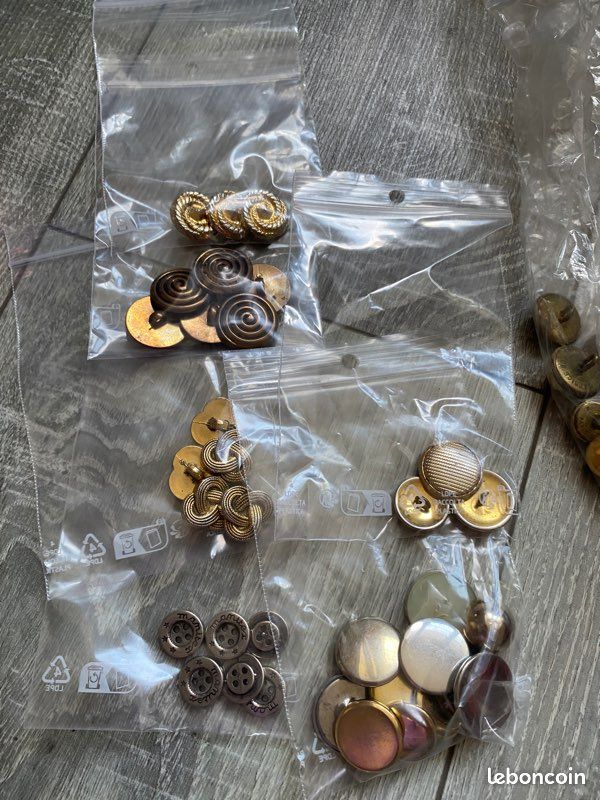 Bouton Boule Gris Ancien - Mercerie Vintage - Lot De 1 à 10 Pièces