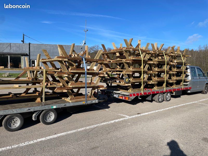 🪵 Lot de 10 Tables de Pique-nique NEUVES - Livraison OFFERTE 🚚 (image 3)
