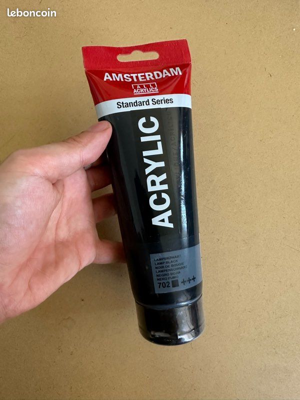 Acrylique noir Amsterdam (image 1)