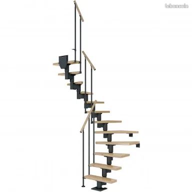 Escalier modulaire Dublin benz24 2/4 Tournan un quart tournant deux quart tournant (image 1)