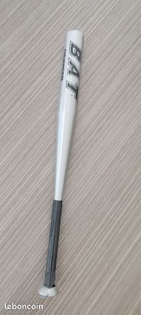 Batte De Baseball En Alliage D'aluminium - Longueur 25 Pouces (63 Cm) - Couleur Grise - Neuf Sous Emballage