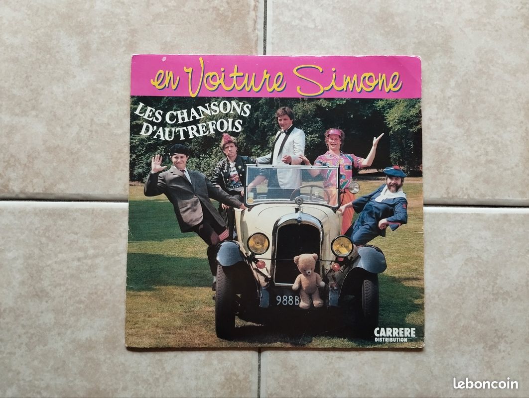 Disque Vinyle 45 T En voiture Simone Les chansons d'autrefois (image 1)