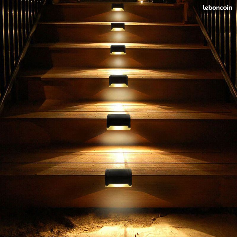 Lampe solaire LED pour escaliers, conforme à la norme IP65, imperméable, luminaire d'extérieur (image 3)