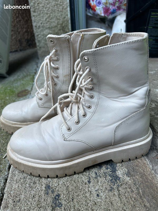 Bottines Zara femme/fille beige Chaussures