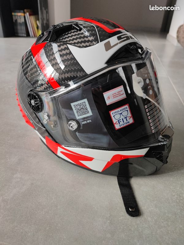 Casque moto intégral LS2 Thunder Racing1 rouge