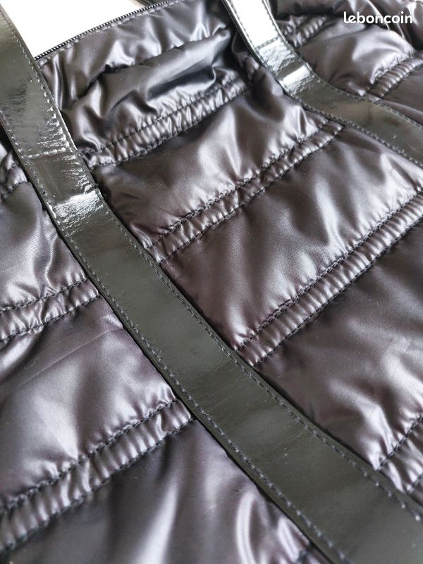 Sac à main noir, Vintage, matelassé / doudoune, 90's style (image 4)