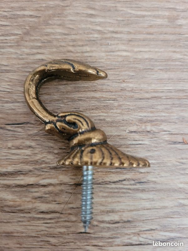 Embrasses De Rideaux Anciennes En Laiton Doré – 2 Portes – Modèle SM 621